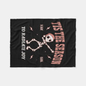 女性ラジアルジョイ素晴らしいテック放射線科医クリスマス フリースブランケット (正面(横))