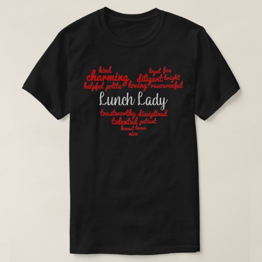 女性ランチレディ Tシャツ (デザイン正面)