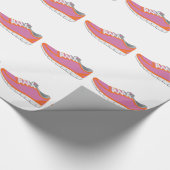 女性ランニングの靴 ラッピングペーパー (角)