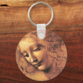 女性ラ・スカピグリアタレオナルド・ダ・ヴィンチの頭部 キーホルダー (正面)