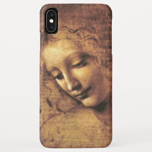 女性ラ・スカピグリアタレオナルド・ダ・ヴィンチの頭部 Case-Mate iPhoneケース (裏面)