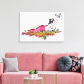 女性リクライニング キャンバスプリント (インサイチュ (リビング))