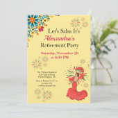 女性リタイアメントパーティーサルサメキシコ熱帯産 招待状 (スタンド正面)