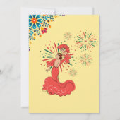 女性リタイアメントパーティーサルサメキシコ熱帯産 招待状 (裏面)