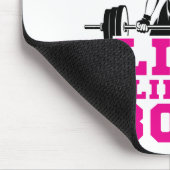 女性リフトのように振る舞うボスフィットネス 意欲を起こ マウスパッド (コーナー)