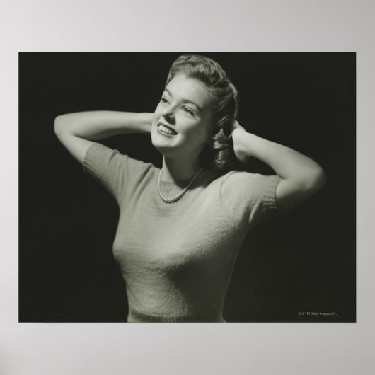 女性リラックスの ポスター (正面)