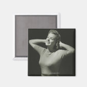 女性リラックスの マグネット (正面/裏面)