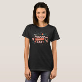 女性リーダー女性のパワー幸せな女性の日 Tシャツ (正面フル)