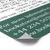 女性リーダー、ブックストア広告ズ ポスター (角)