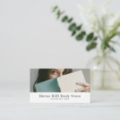 女性リーダー、ブックストア 名刺 (スタンド正面)