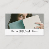女性リーダー、ブックストア 名刺 (正面)