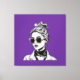 女性レイダース走 – 世界の女の子スタイル! キャンバスプリント