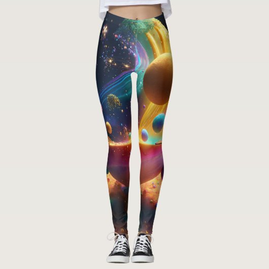 女性レギンス宇宙モデル レギンス (正面)