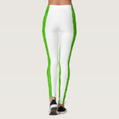 女性レギンス新鮮なミント離れーカラー レギンス (裏面)