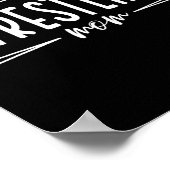 女性レスリングマママシャツワおもしろいレスラーM ポスター (角)