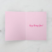 女性レッドローズフローラすぐにアートカードを取得 カード (内部)