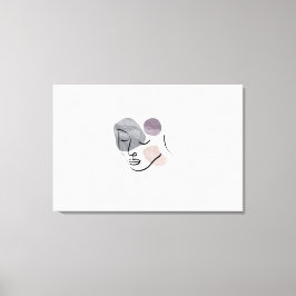 女性レディ顔ファッションモデル キャンバスプリント