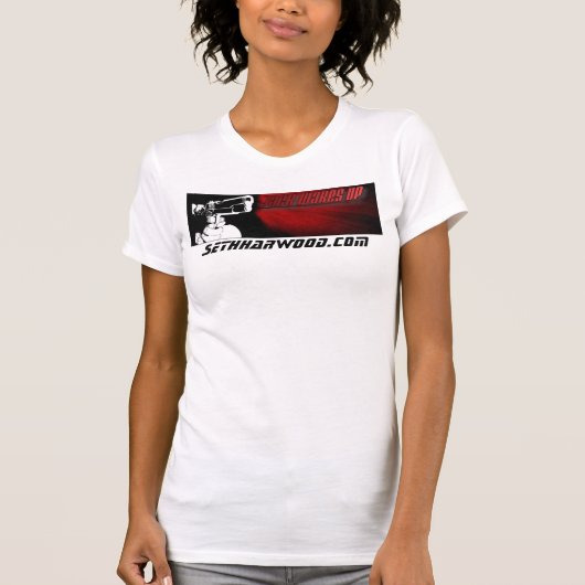 女性ロゴのタンクかワイシャツまたはものは何でも Tシャツ (正面)