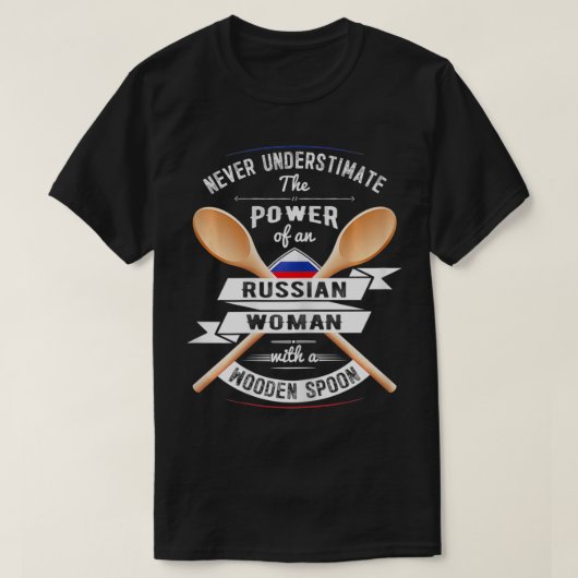 女性ロシア国旗ロシアの男性と女性のための土産 Tシャツ (デザイン正面)