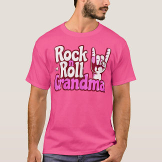 女性ロックンロールおばあちゃん素敵なポップ・アートのママ大好き Tシャツ