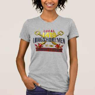 女性ローカル1419沿岸荷役労働者ヴィンテージ連帯 Tシャツ