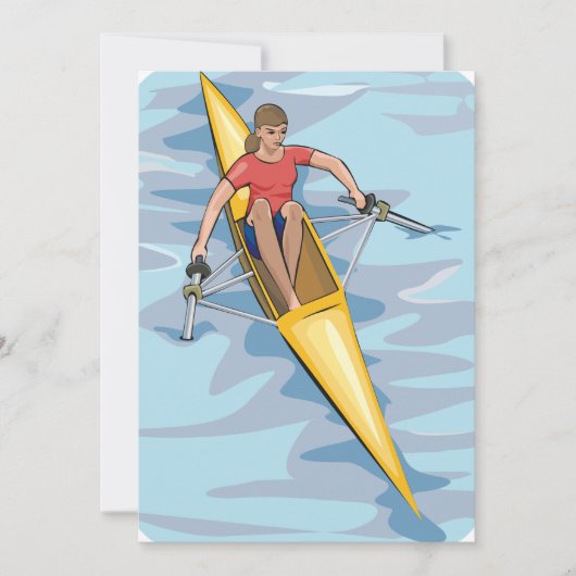 女性ローワー 招待状 (正面)