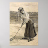 女性ヴィンテージゴルフファッション, 1890s ポスター (正面)