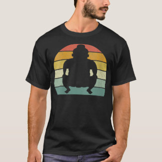 女性ヴィンテージレトロ日本の相撲レスリングファンG Tシャツ
