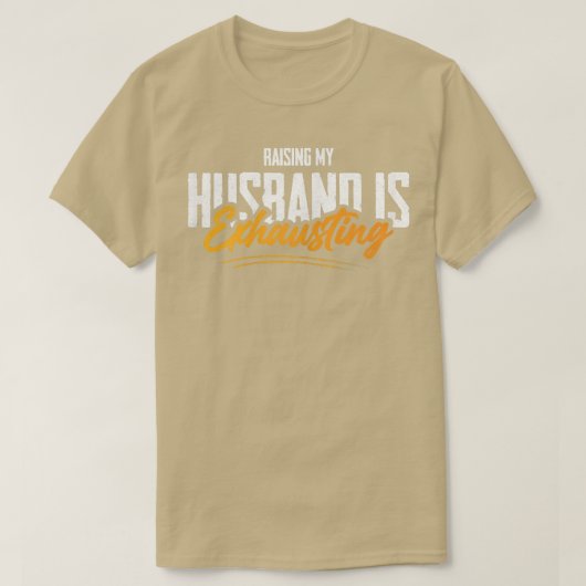 女性ヴィンテージ皮肉な妻の生活が私のhusbを育てる tシャツ (デザイン正面)