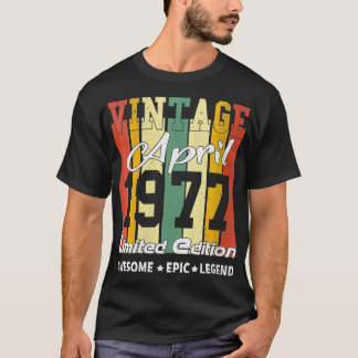女性ヴィンテージ限定版誕生日装飾 Tシャツ