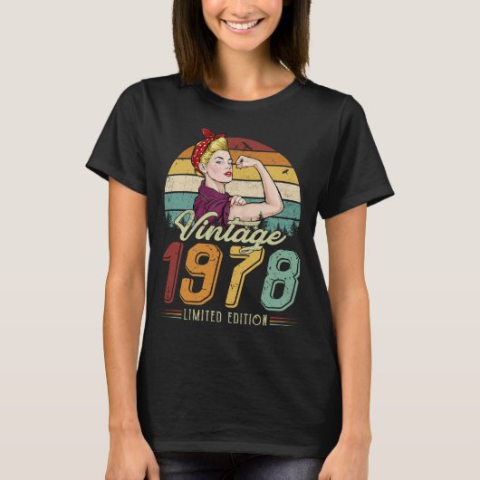 女性ヴィンテージ1978年限定版 Tシャツ (正面)