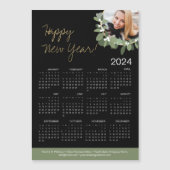 女性不動産仲介業者写真2024カレンダー新年おめでとう (正面)