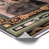 女性中国のたばこ広告ヴィンテージ上海ポスター ポスター (角)