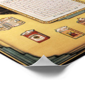 女性中国のは古い上海たばこポスターをピン留めする ポスター (角)