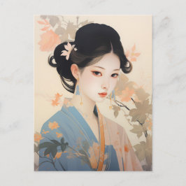 女性中国のギフトコレクション ポストカード