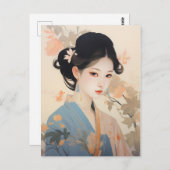 女性中国のギフトコレクション ポストカード (正面/裏面)