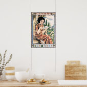 女性中国の勉強旧上海ポスタータバコ広告 ポスター (キッチン)