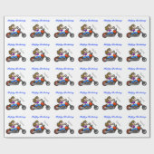 女性乗用オートバイラッピング紙 ラッピングペーパー (フラット)