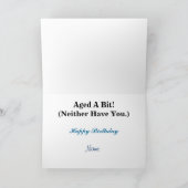 女性乗用オートバイ誕生日カード カード (内部)