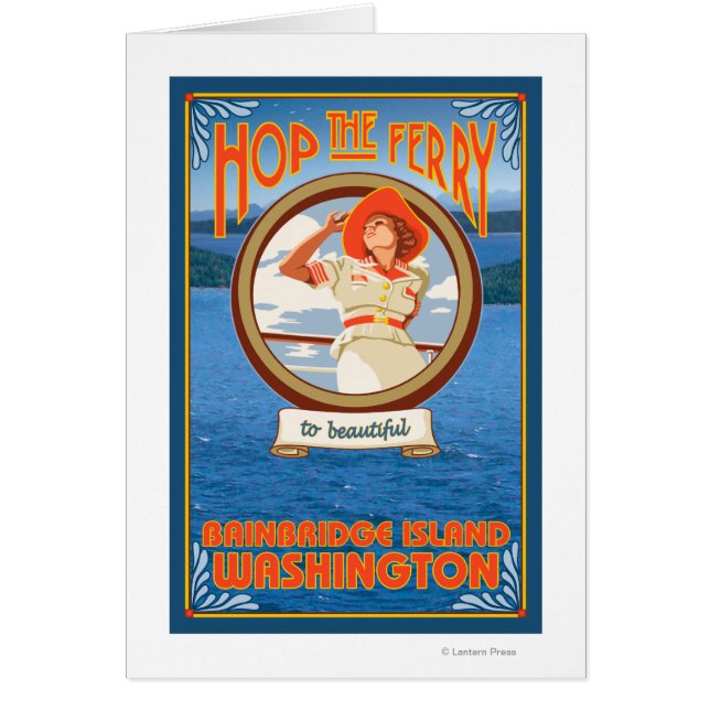 女性乗馬フェリー – バーンブリッジ島(WA) (正面)