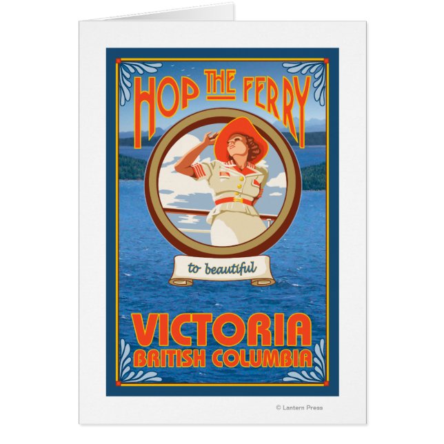 女性乗馬フェリー – ビクトリア，カナダ (正面)