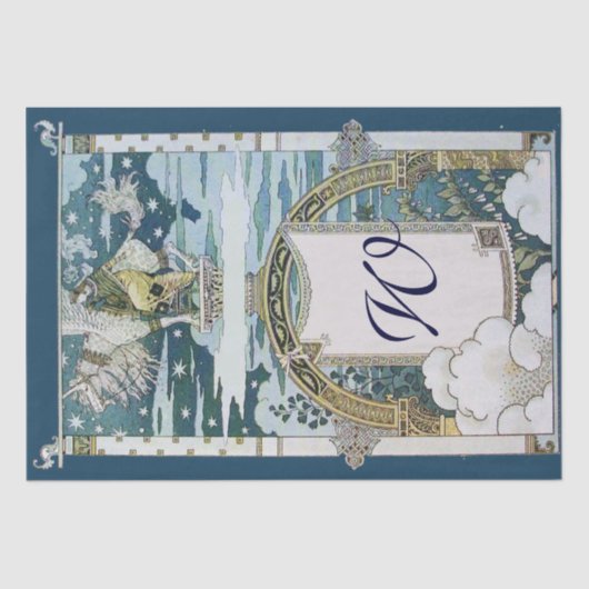 女性乗馬ユニコーンモノグラム 薄葉紙 (正面)