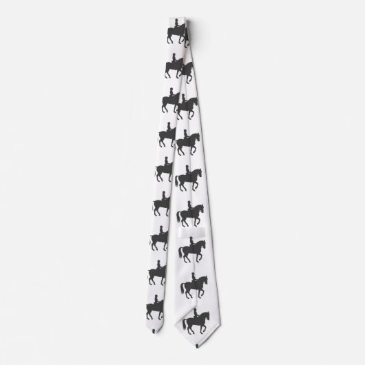 女性乗馬 – 背景色を選択 ネクタイ (裏面)