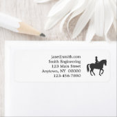 女性乗馬 – 背景色を選択 ラベル (インサイチュ)