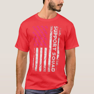 女性乳がん認識度戦士サポートスクー Tシャツ