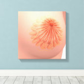 女性乳房解剖学の概念像3 キャンバスプリント (インサイチュ (ウッドフロア))