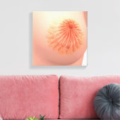 女性乳房解剖学の概念像3 キャンバスプリント (インサイチュ (リビング))