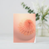 女性乳房解剖学の概念像3 ポストカード (スタンド正面)