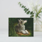 女性休息 ポストカード (スタンド正面)