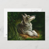 女性休息 ポストカード (正面/裏面)